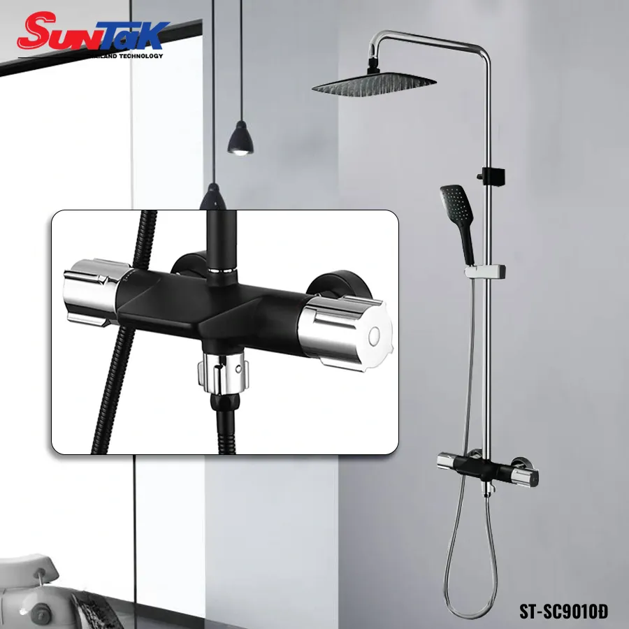 Sen Cây Tắm Đứng Nóng Lạnh Mạ Crom Suntak ST-SC9010Đ