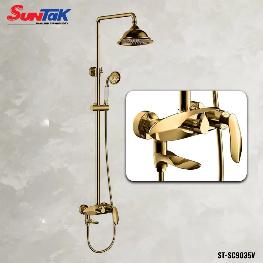Sen Cây Tắm Đứng Nóng Lạnh Mạ Vàng Suntak ST-SC9035V