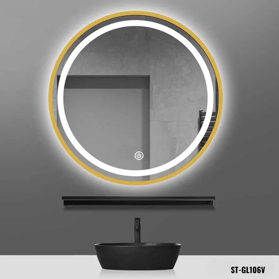Gương Soi phòng tắm hình tròn Đèn LED ST-GL106V