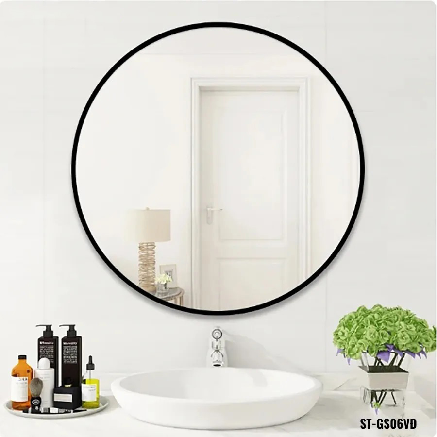 Gương Soi phòng tắm Viền Nhôm màu đen ST-GS06D