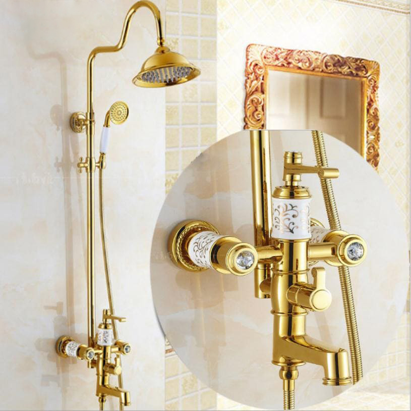 Sen Cây Tắm Đứng Nóng Lạnh Mạ Vàng ST-SC9026