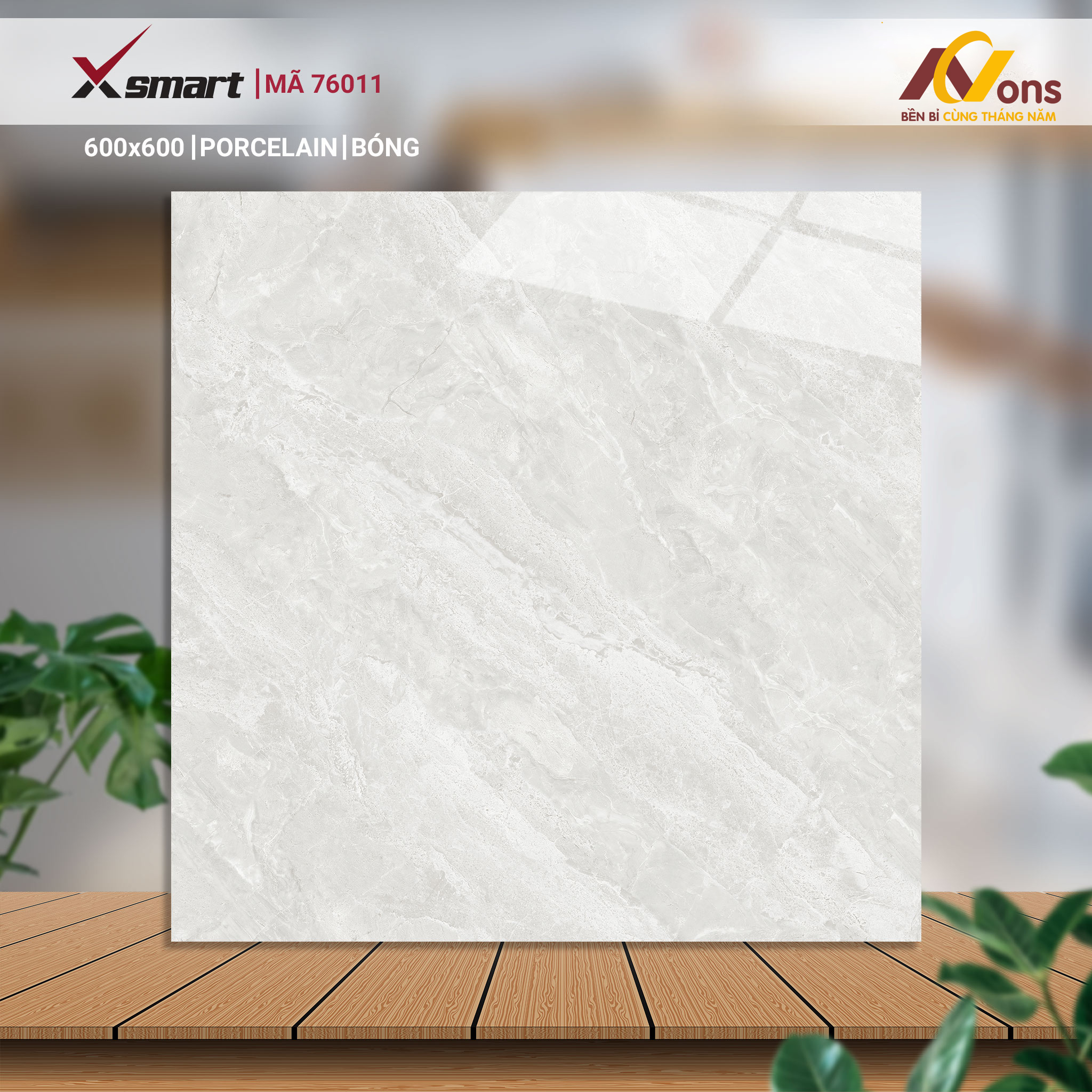 Gạch Ốp Lát 60x60 XSmart 76011 (Men Bóng)