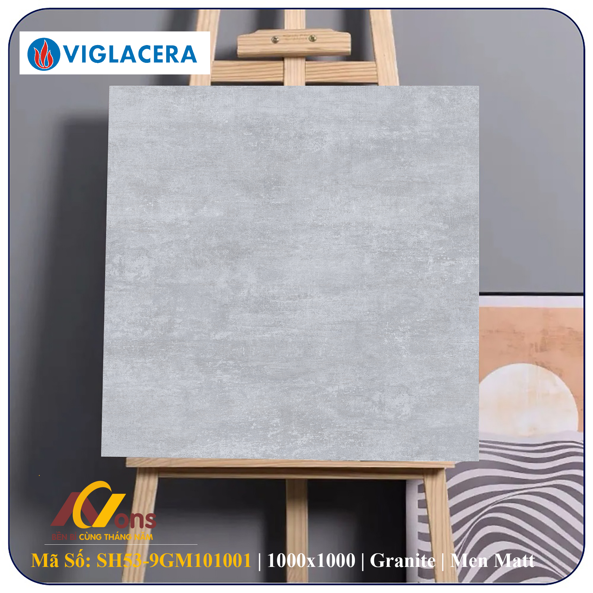 Gạch Ốp Lát 100x100 Viglacera SH53-9GM101001 (Men Matt)
