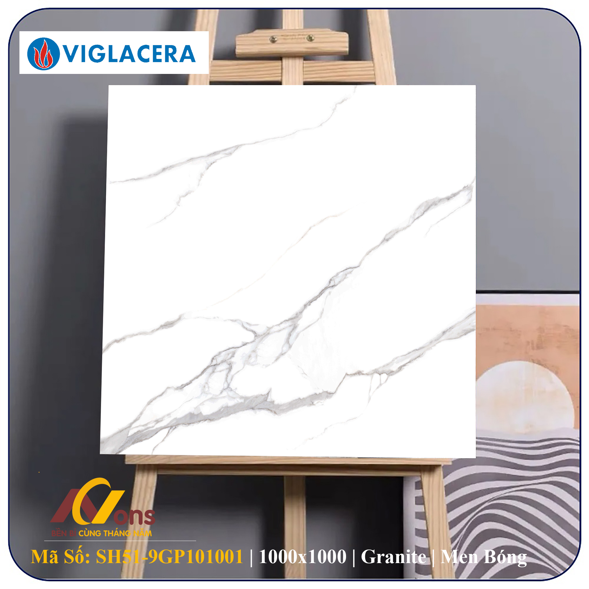 Gạch Ốp Lát 100x100 Viglacera SH51-9GP101001 (Men Bóng)