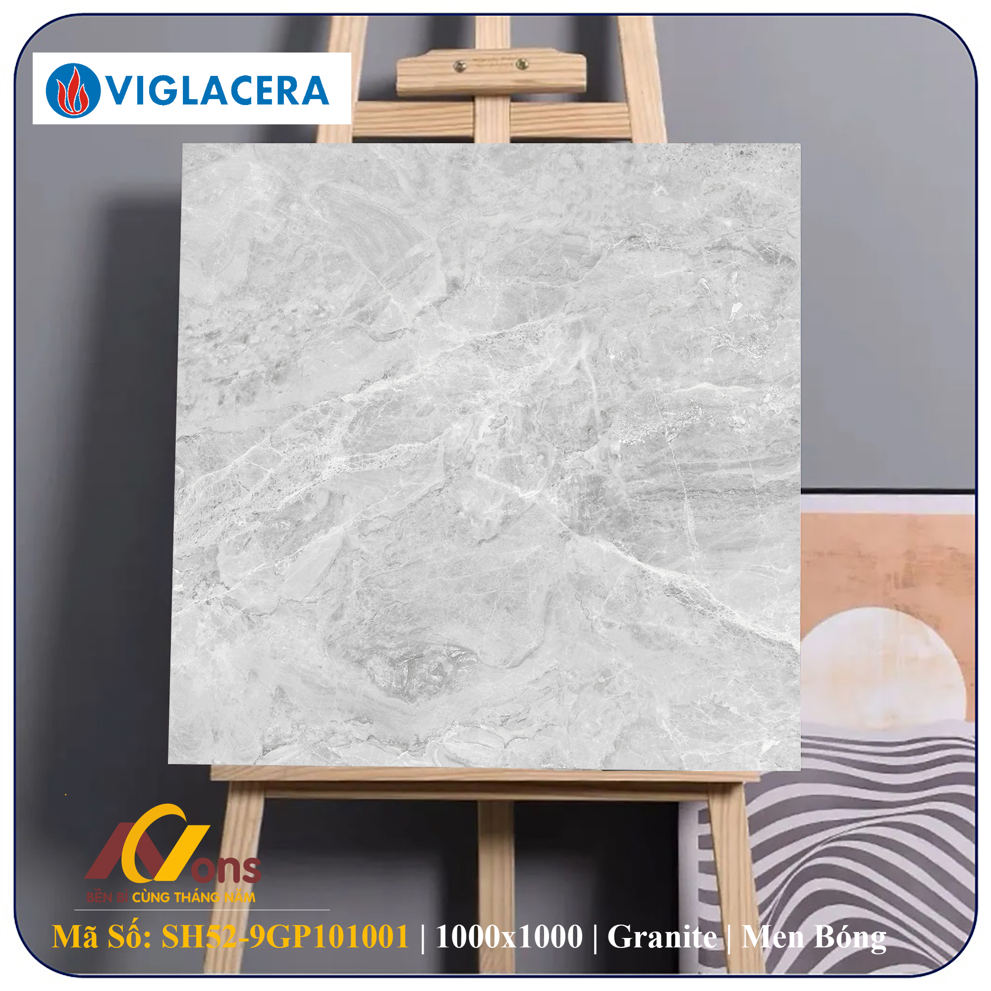 Gạch Ốp Lát 100x100 Viglacera SH52-9GP101001 (Men Bóng)
