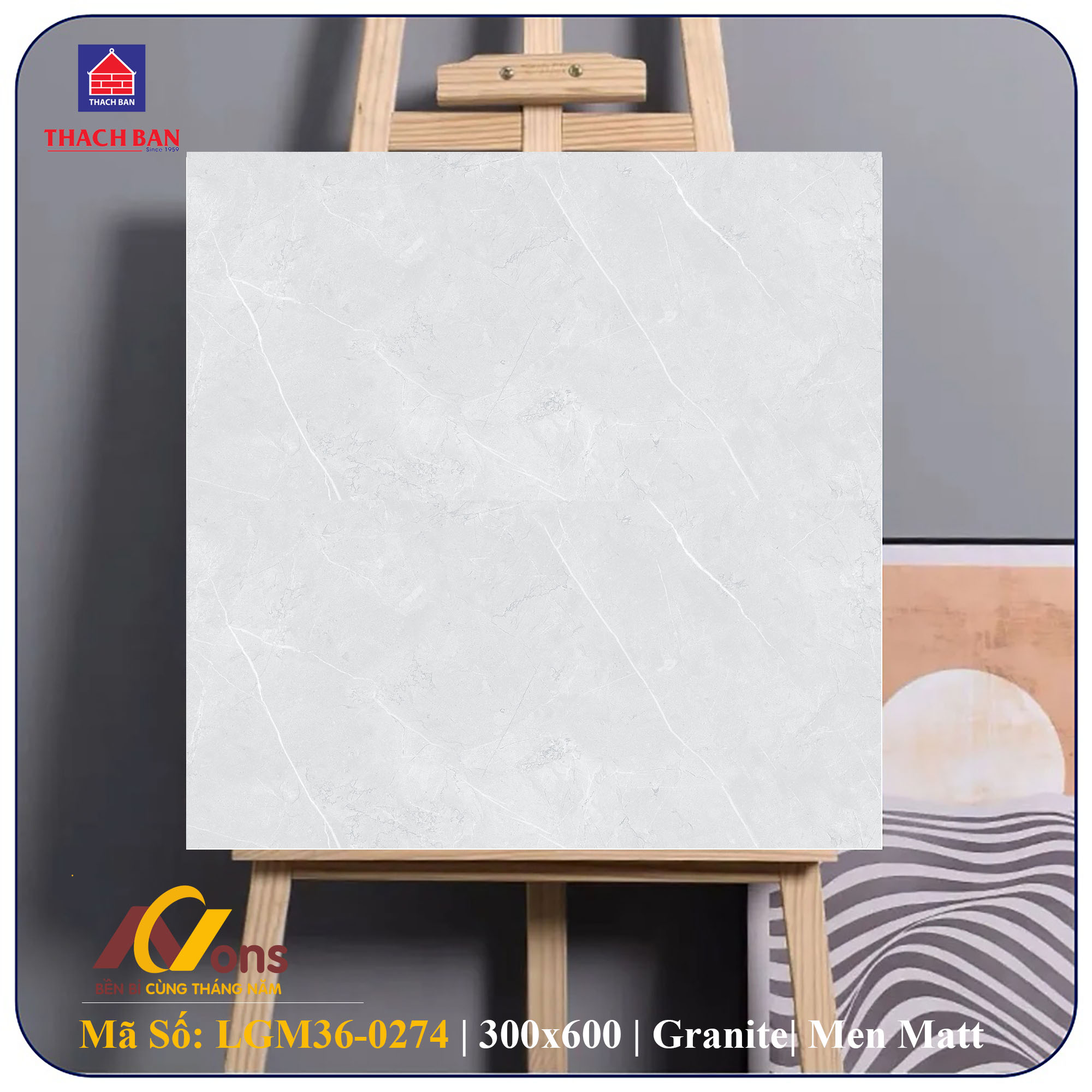 Gạch Ốp Lát 30x60 Thạch bàn LGM36-0274 (Men Matt)