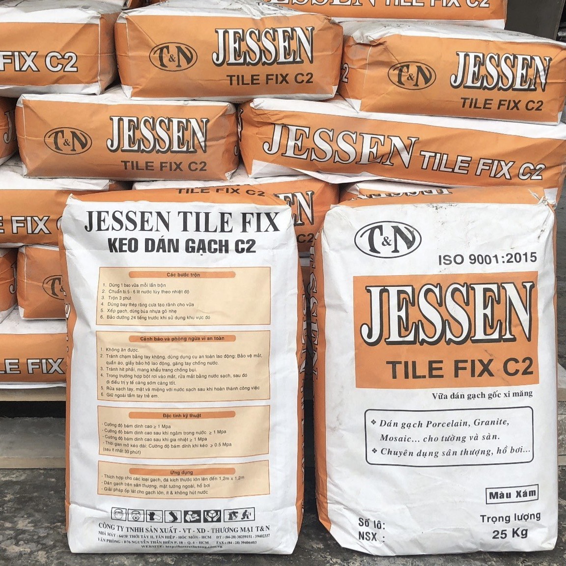 Keo dán gạch Jessen Tile Fix C2