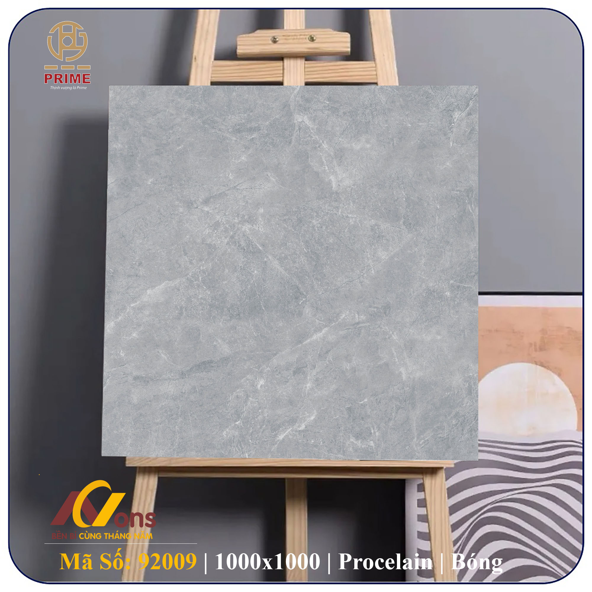 Gạch Ốp Lát 1000×1000 Prime 92009 (Ceramico) Bóng Kiếng | Gạch Prime Chính Hãng