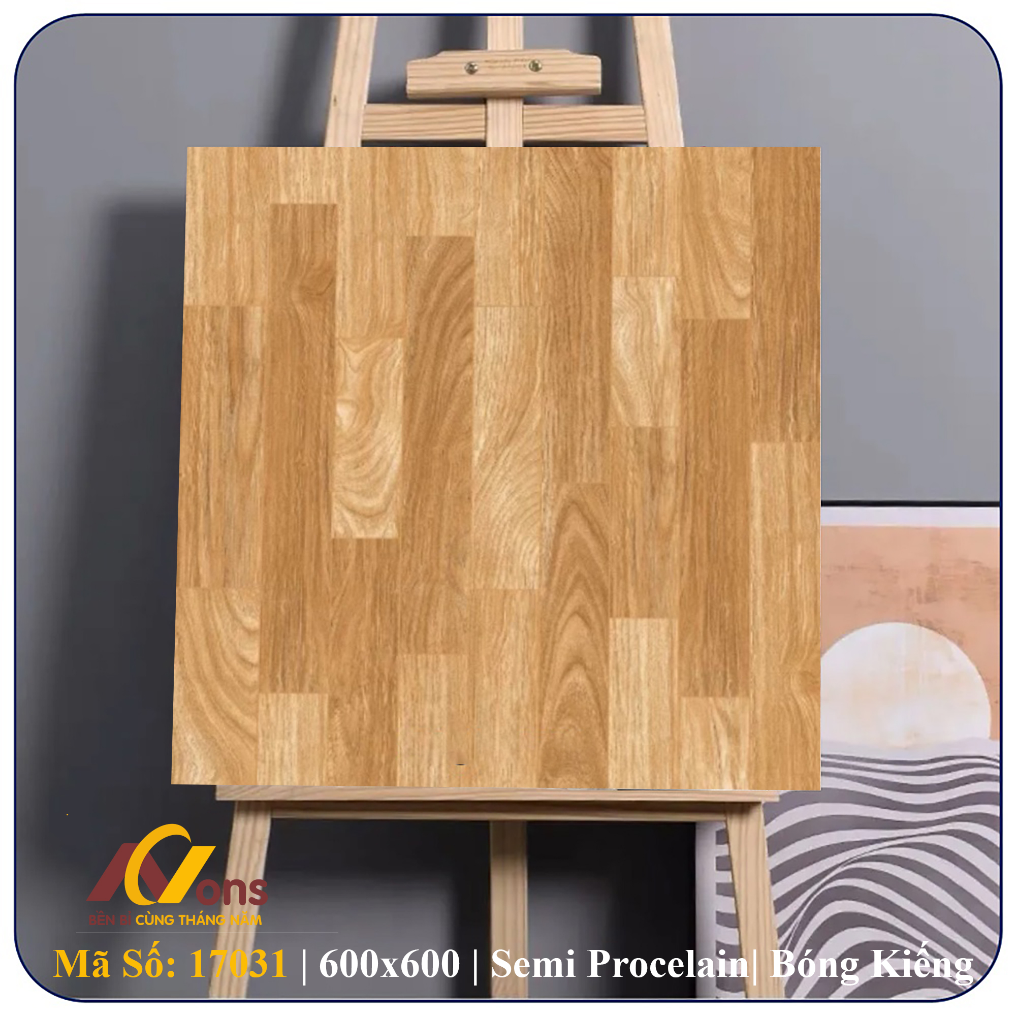 Gạch Ốp Lát 600×600 Prime 17031 Xương Đá Bóng Kiếng Toàn Phần | Gạch Prime Chính Hãng