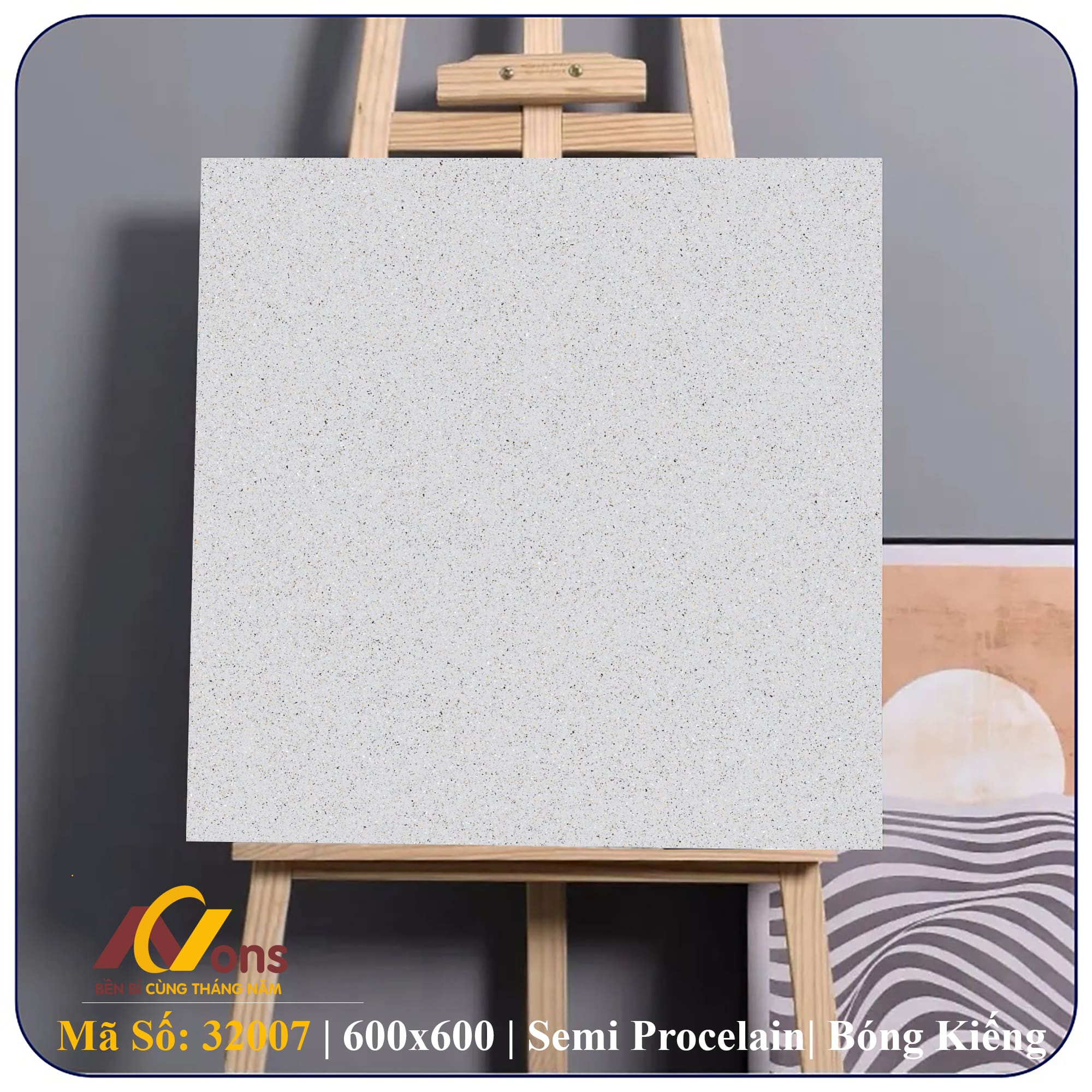 Gạch Ốp Lát 600×600 Prime 32007 Xương Đá Đá Mờ (matt)