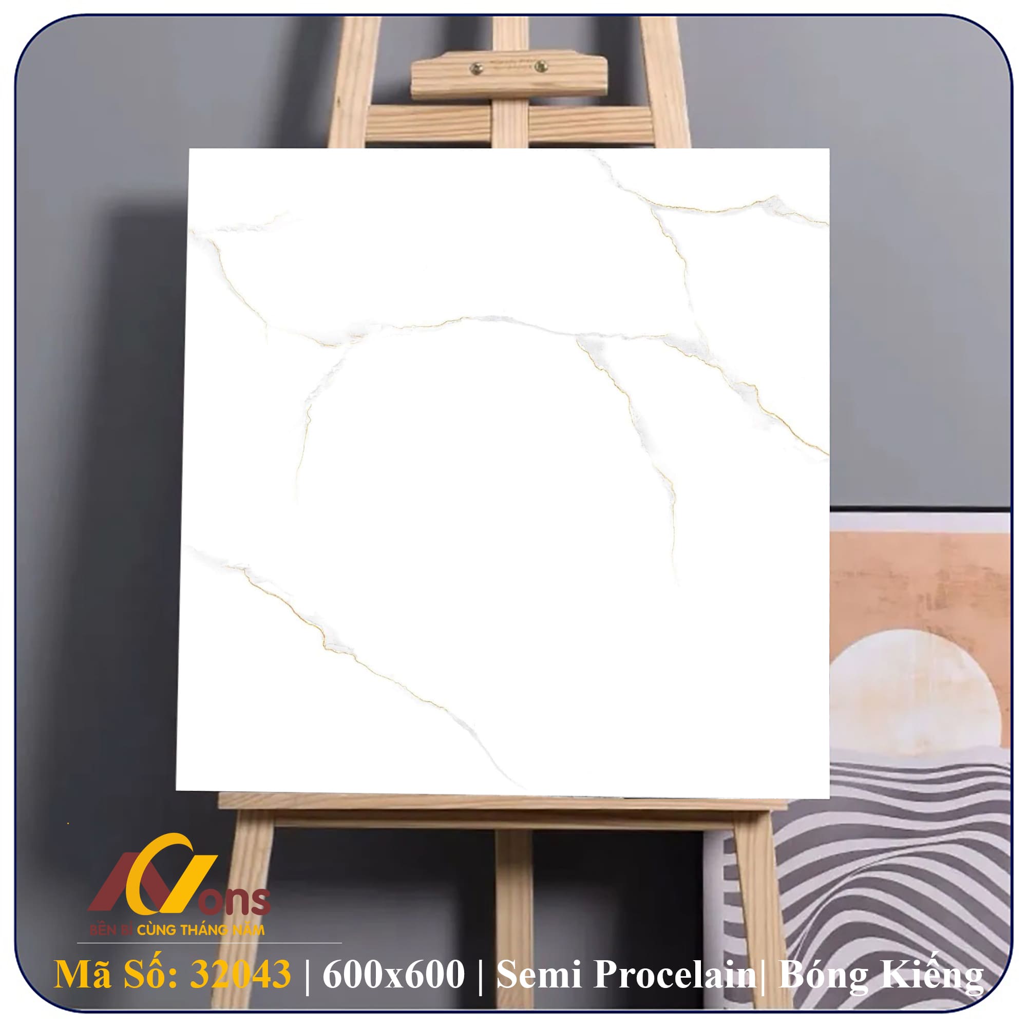 Gạch Ốp Lát 600×600 Prime 32043 | Gạch Semi Porcelain Chính Hãng