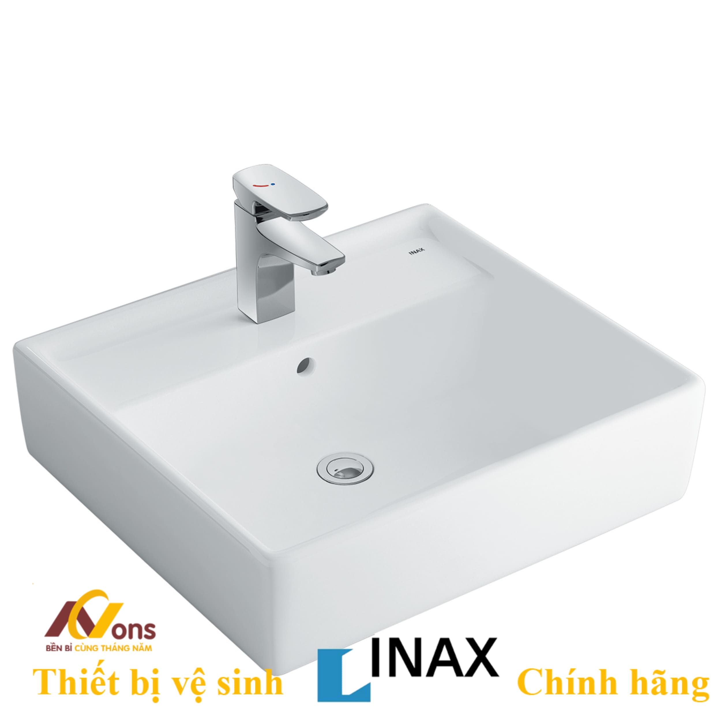 Chậu Lavabo Inax AL-293V (AL293V) Đặt Bàn | Lavabo Inax chính hãng
