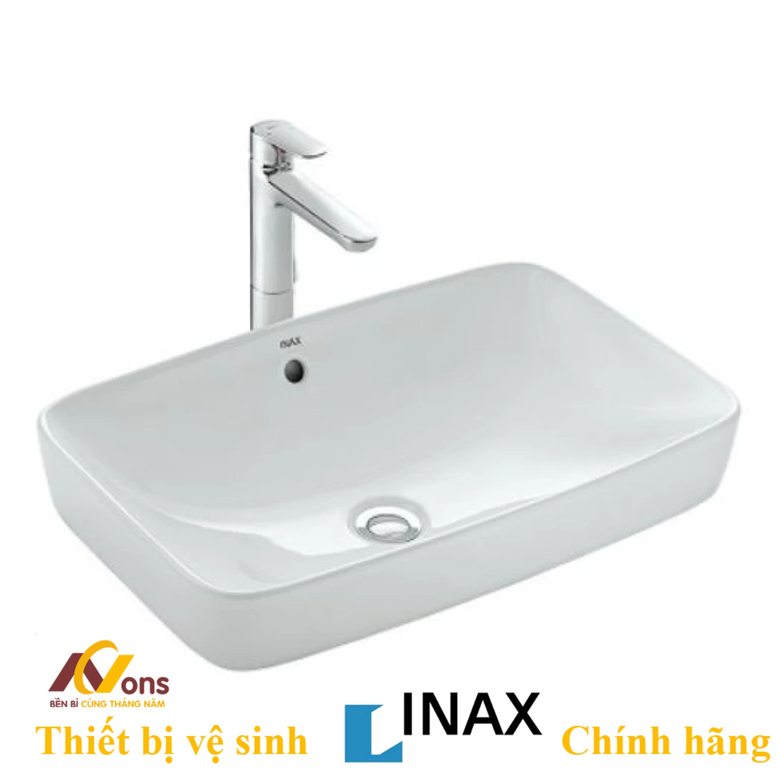 Chậu Lavabo Inax AL-299V (AL299V) Đặt Bàn AquaCeramic