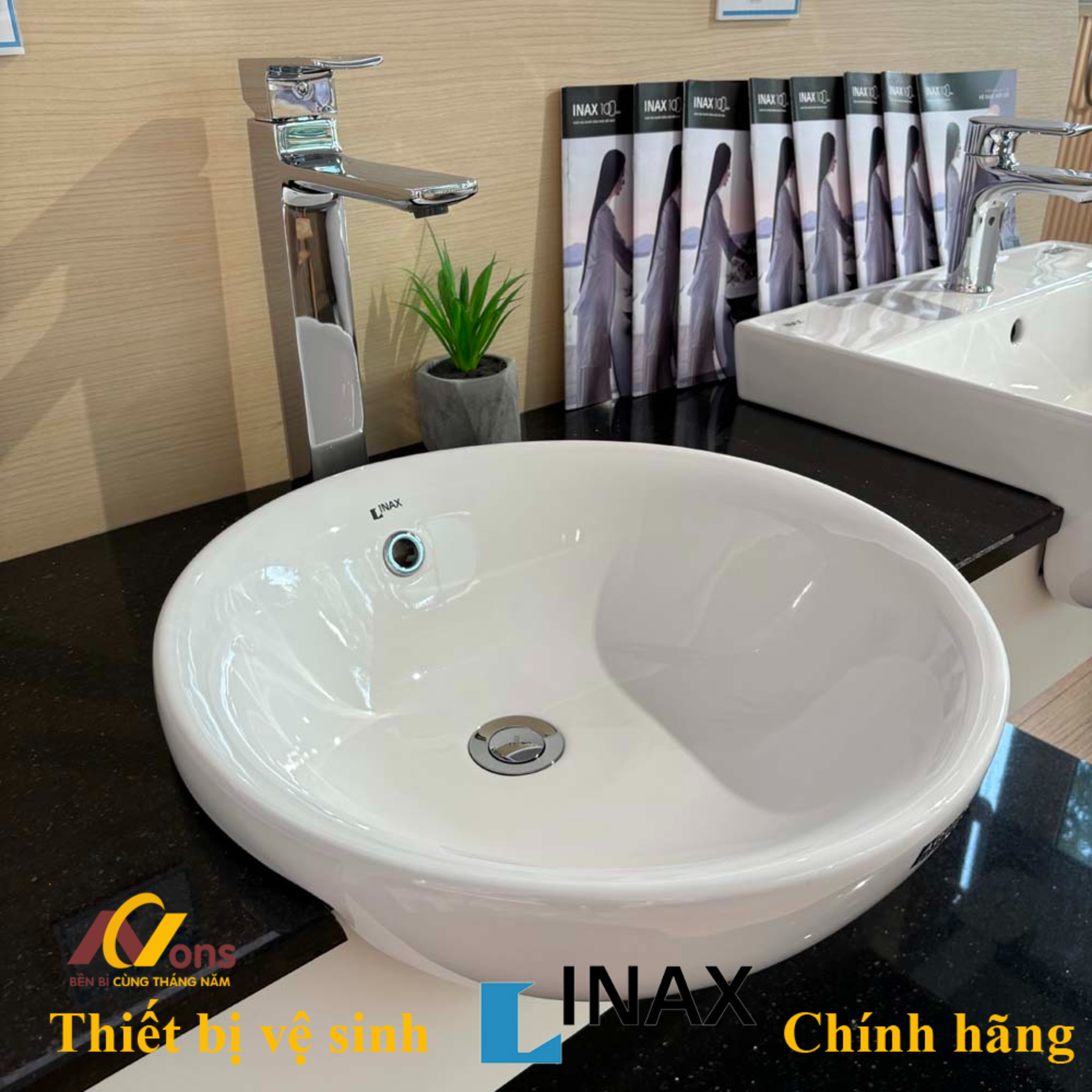 Chậu Lavabo Inax AL-333V (AL333V) Đặt Bàn | Lavabo Inax chính hãng