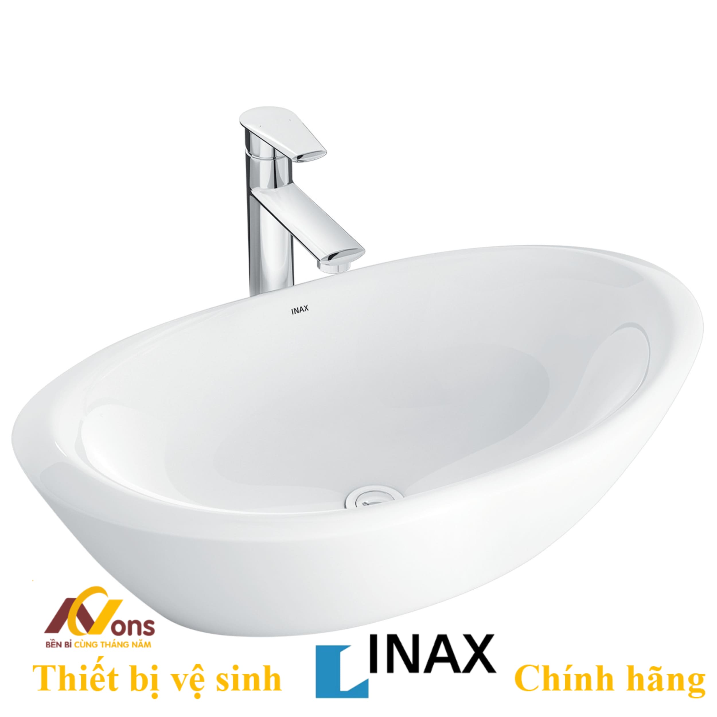 Chậu Lavabo Inax AL-465V (AL465V) Đặt Bàn | Lavabo Inax chính hãng