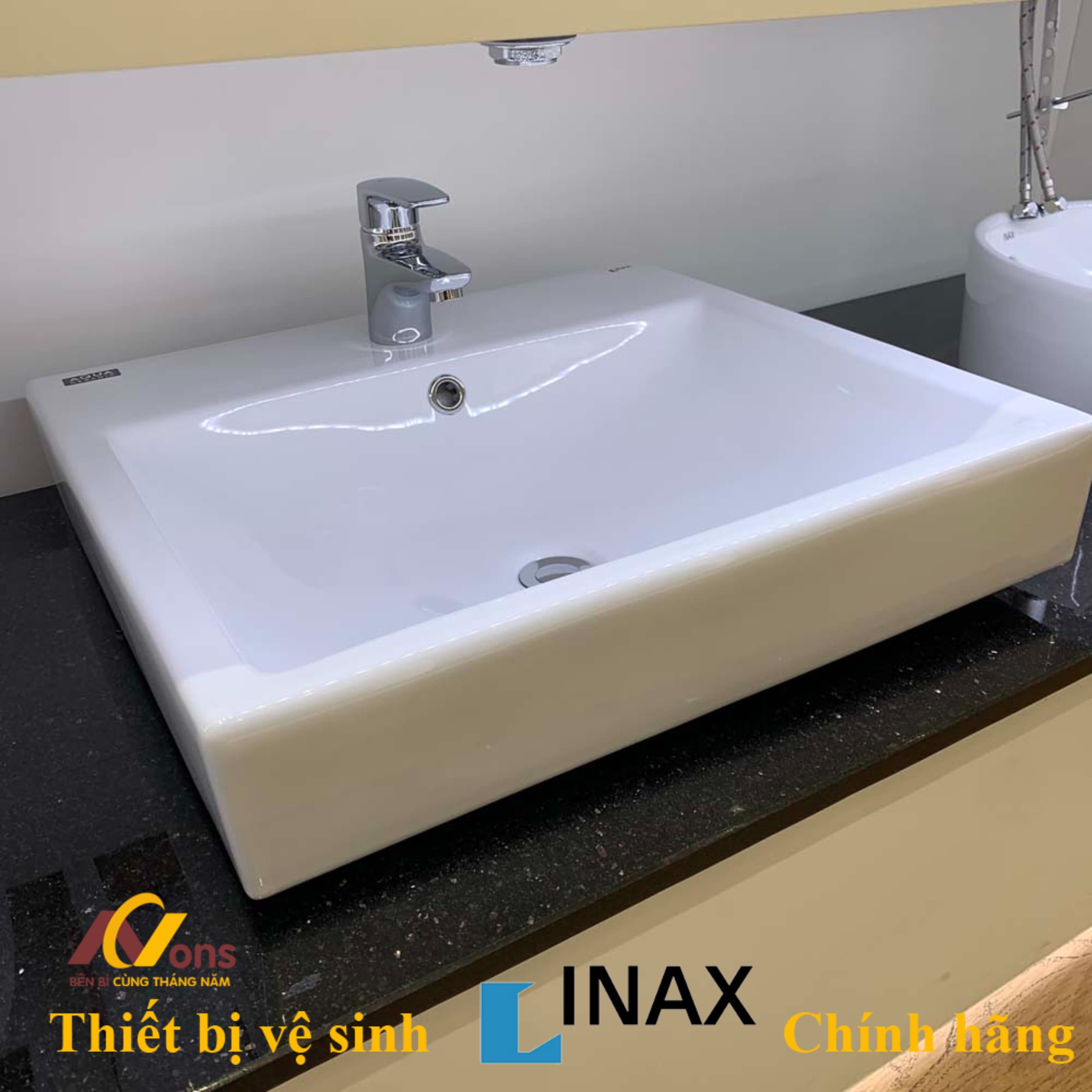 Chậu Lavabo Inax AL-536V (AL536V) Đặt Bàn | Lavabo Inax chính hãng chau lavabo inax al 536v 2