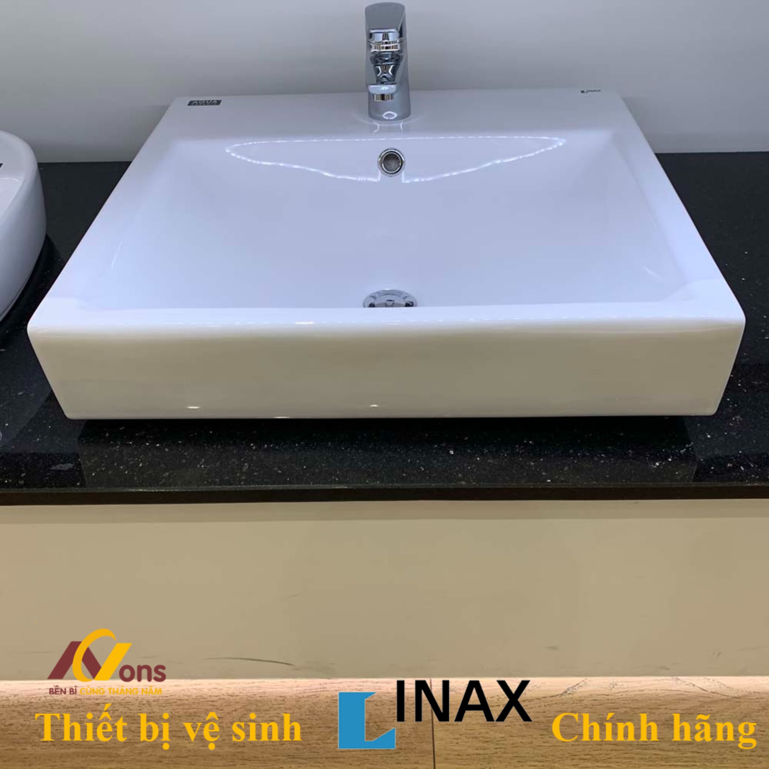 Chậu Lavabo Inax AL-536V (AL536V) Đặt Bàn | Lavabo Inax chính hãng chau lavabo inax al 536v 4
