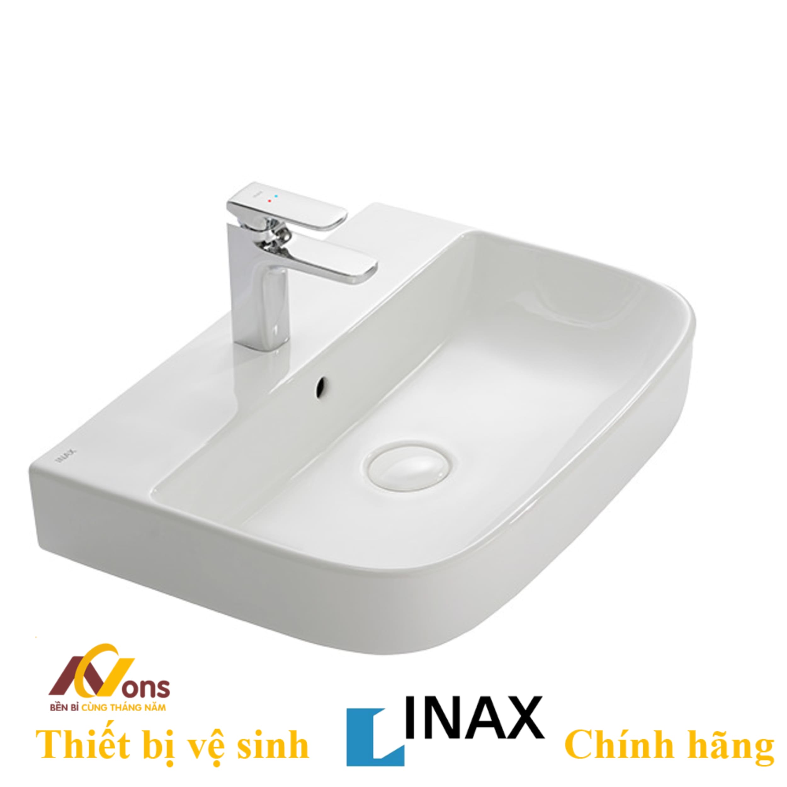Chậu Lavabo Inax AL-632V (AL632V) Đặt Bàn AquaCeramic
