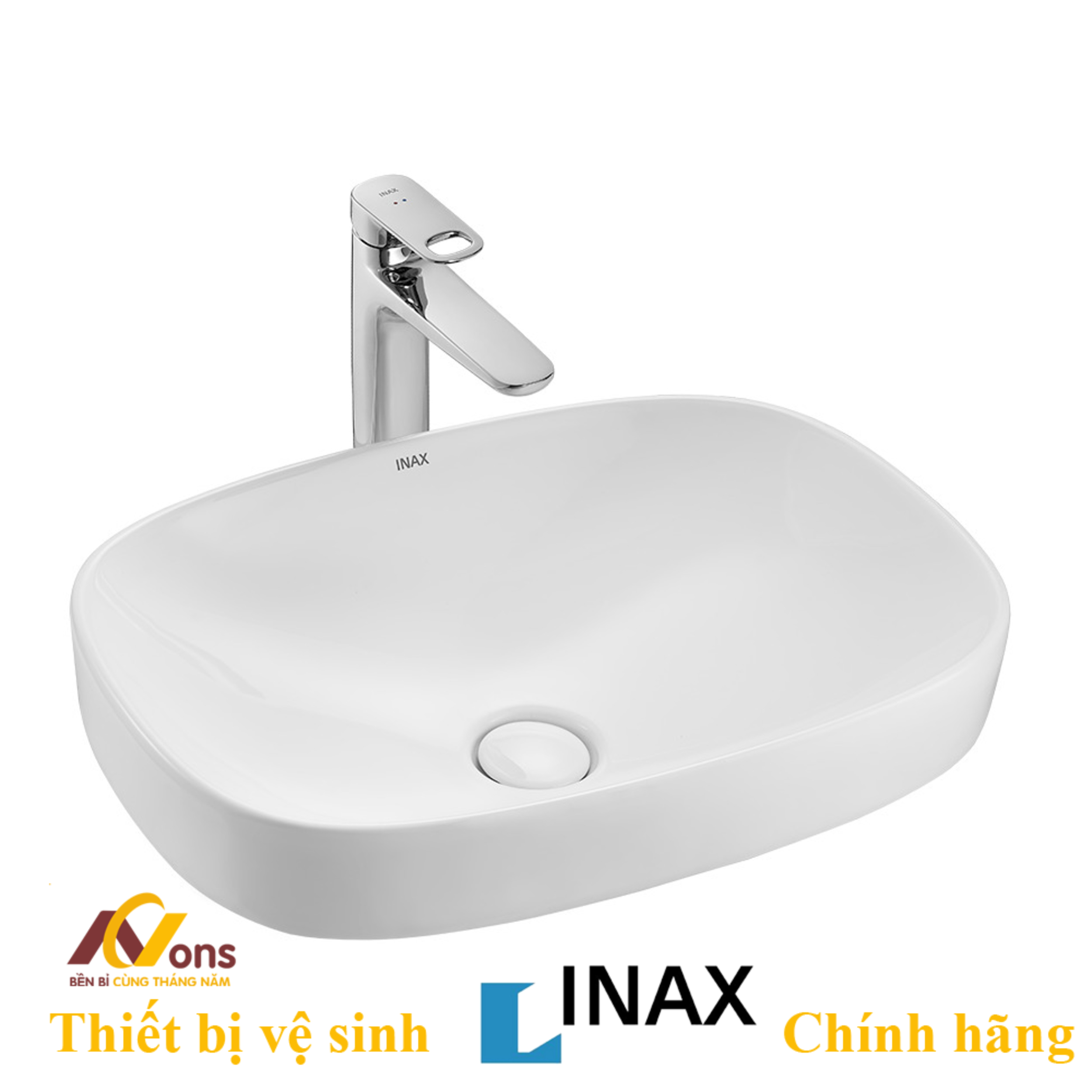 Chậu Lavabo Inax AL-642V (AL642V) Đặt Bàn AquaCeramic
