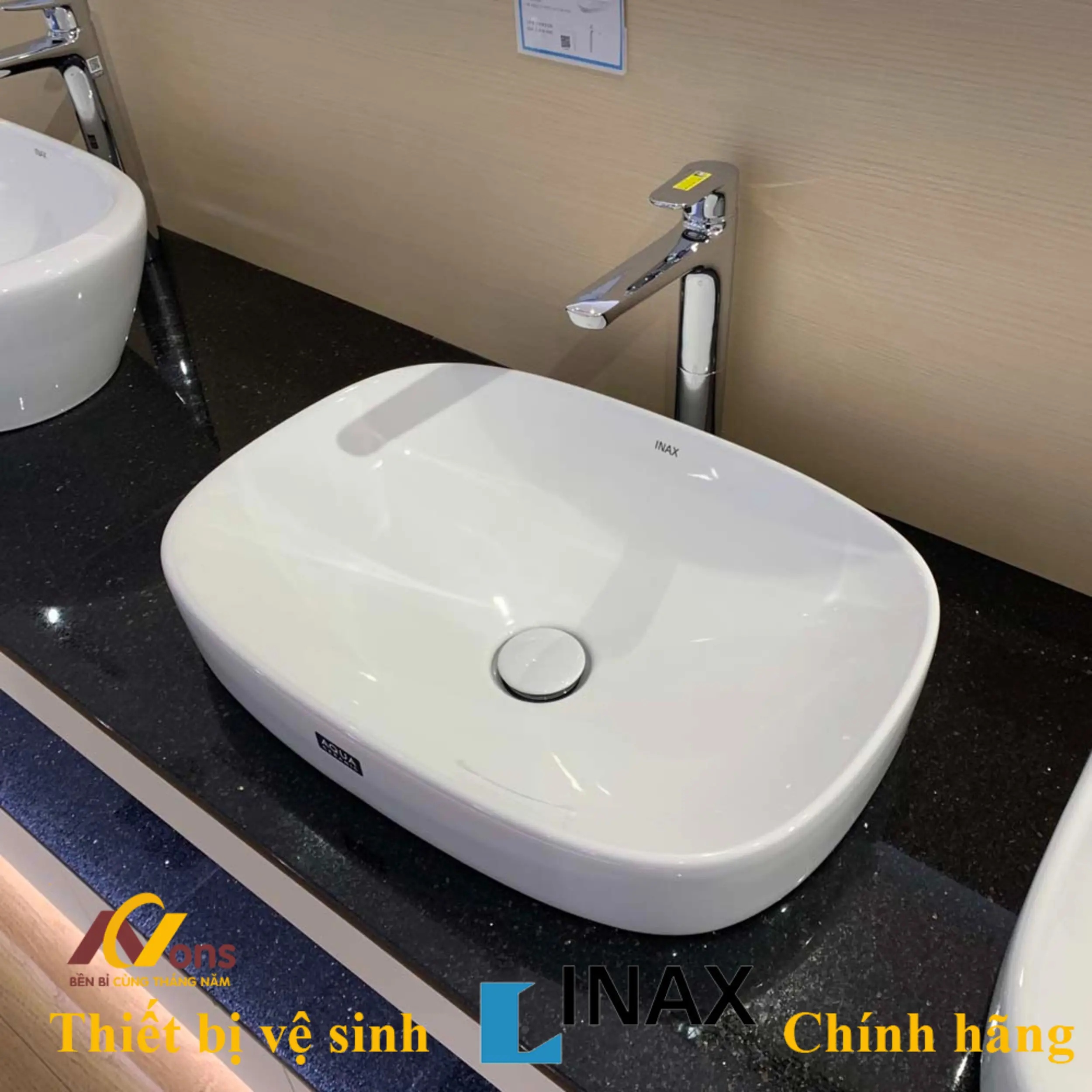 Chậu Lavabo Inax AL-642V (AL642V) Đặt Bàn AquaCeramic Chậu Lavabo Inax AL-642V (AL642V) Đặt Bàn AquaCeramic
