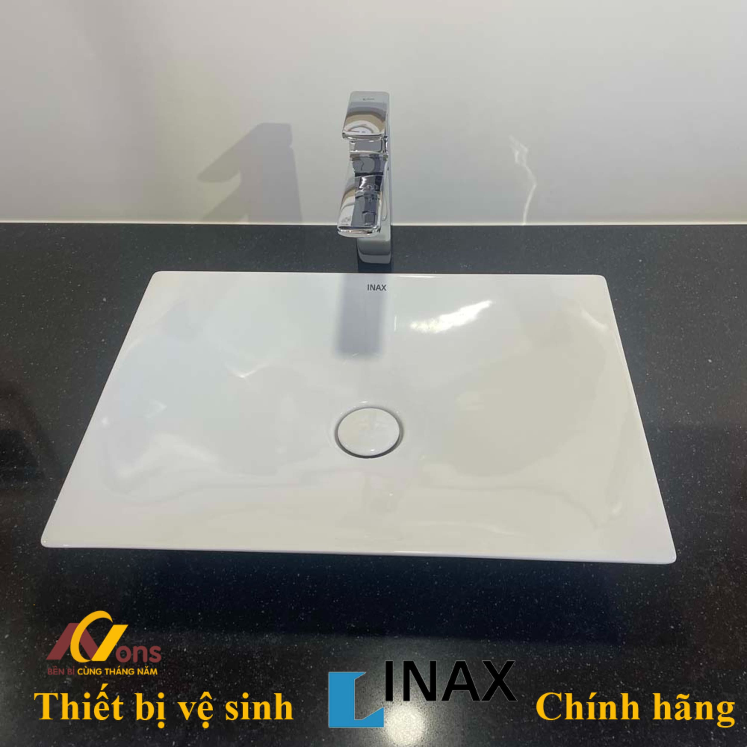 Chậu Lavabo Inax AL-S610V (ALS610V) Đặt Bàn | Lavabo Inax chính hãng chau lavabo inax al s610v 6