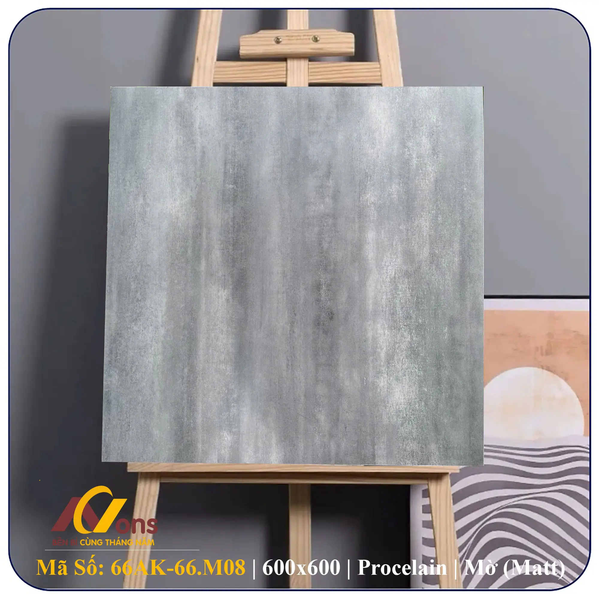 Gạch Ấn Độ 600x600 AK 66AK-66.M08 Mờ (Matt)