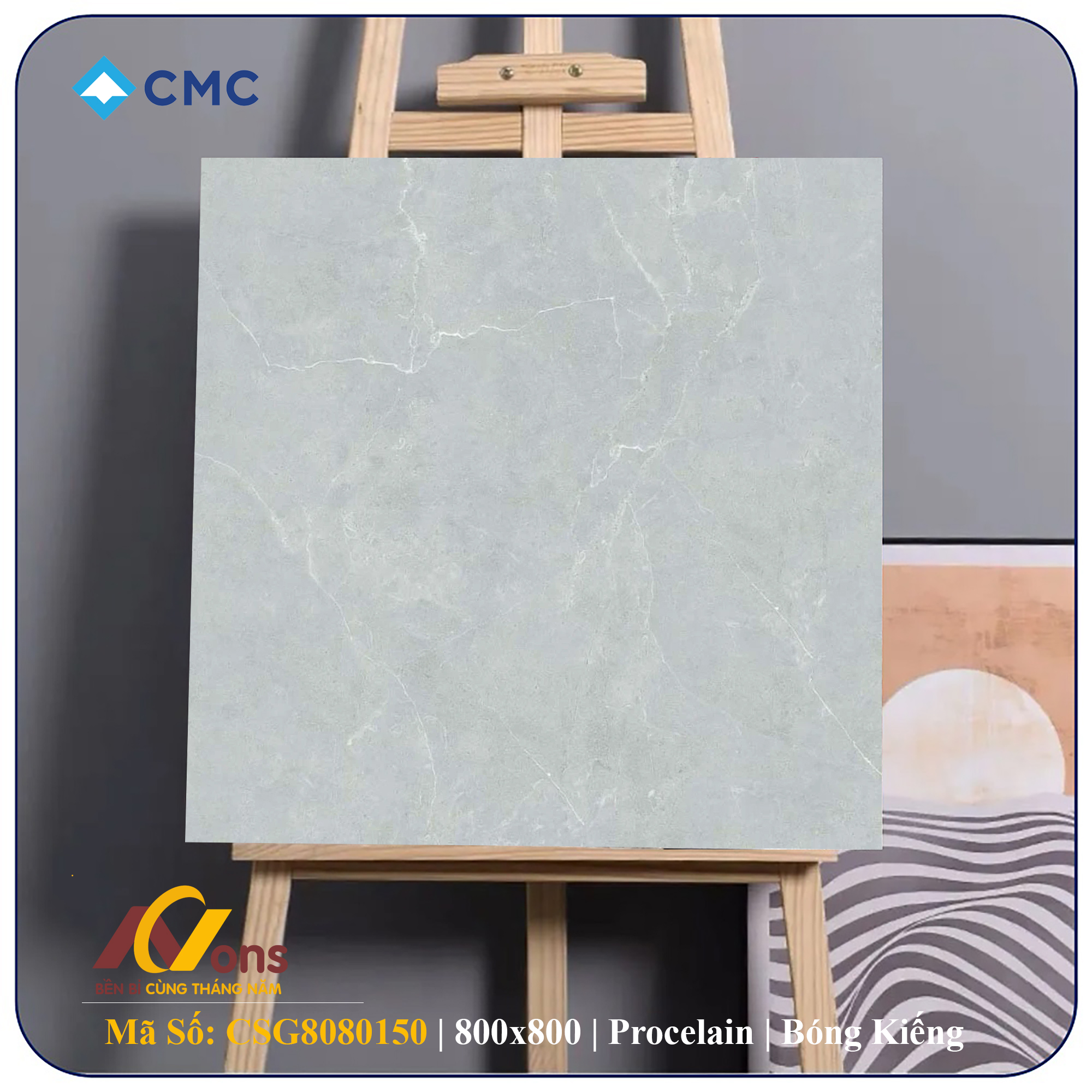 Gạch Ốp Lát 800×800 CMC CSG8080150 Bóng Kiếng | Gạch CMC Chính Hãng gach op lat 80x80 CMC CSG8080150