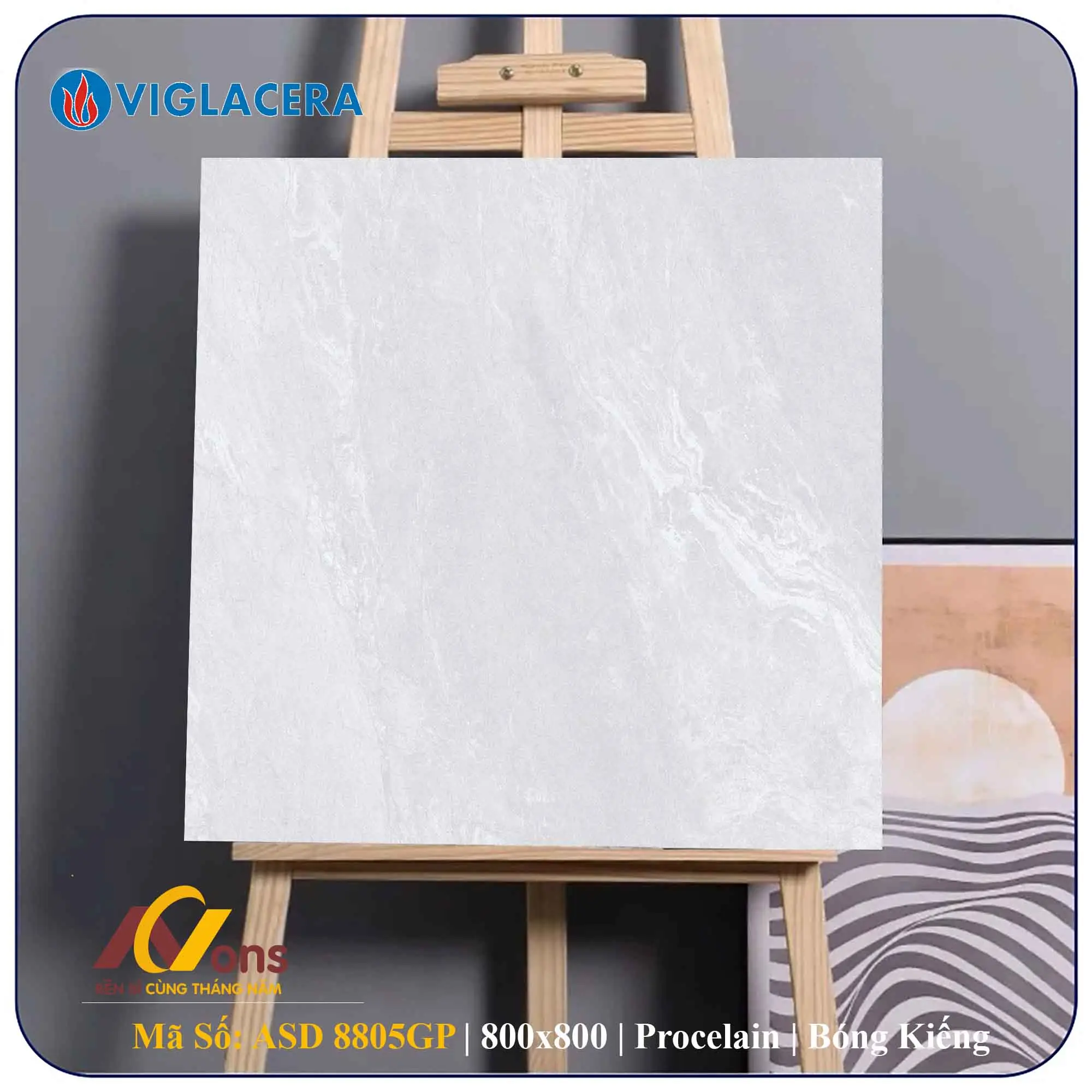 Gạch Viglacera 800x800 TT-CP ASD-GP8805 Men Bong | Gạch Viglacera Chính Hãng Gạch Viglacera TT ASD-GP8805