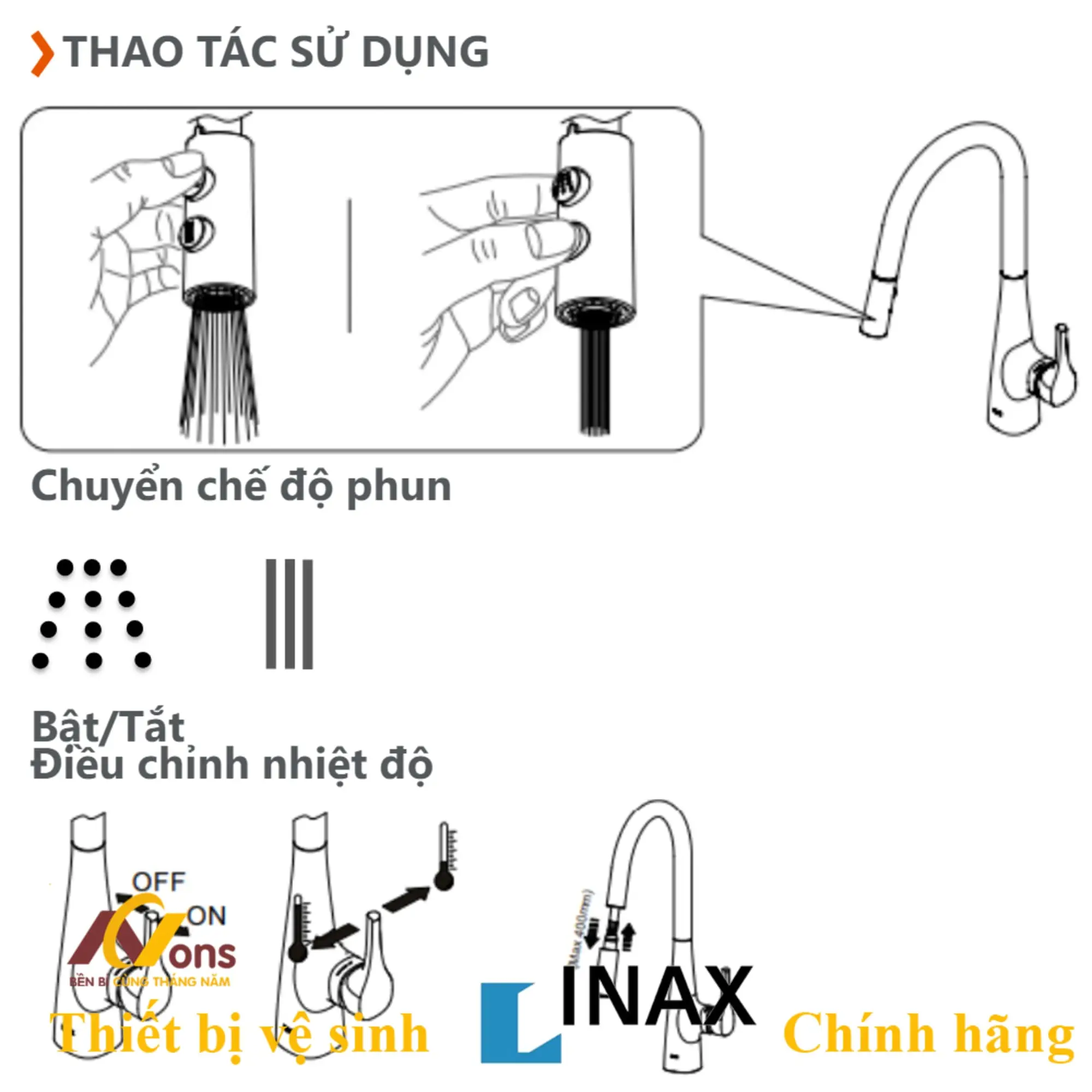 Bản vẽ kỹ thuật vòi rửa bát INAX SFV-900SX