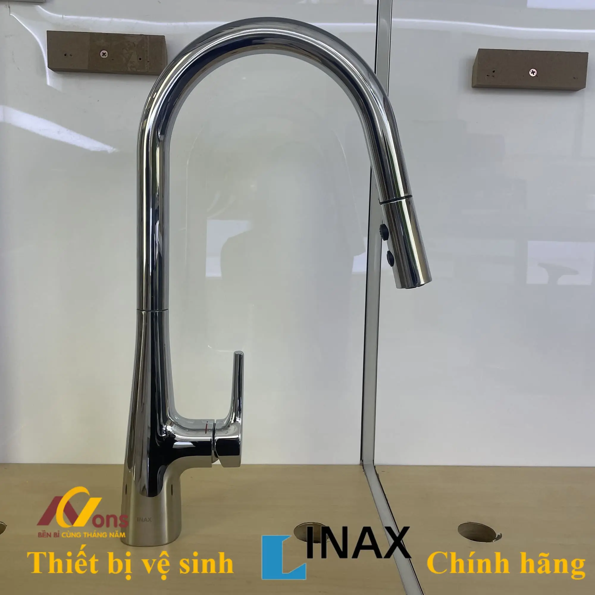 Vòi rửa chén Inax SFV-900SX (SFV900SX) Nóng Lạnh | Vòi rửa chén Inax