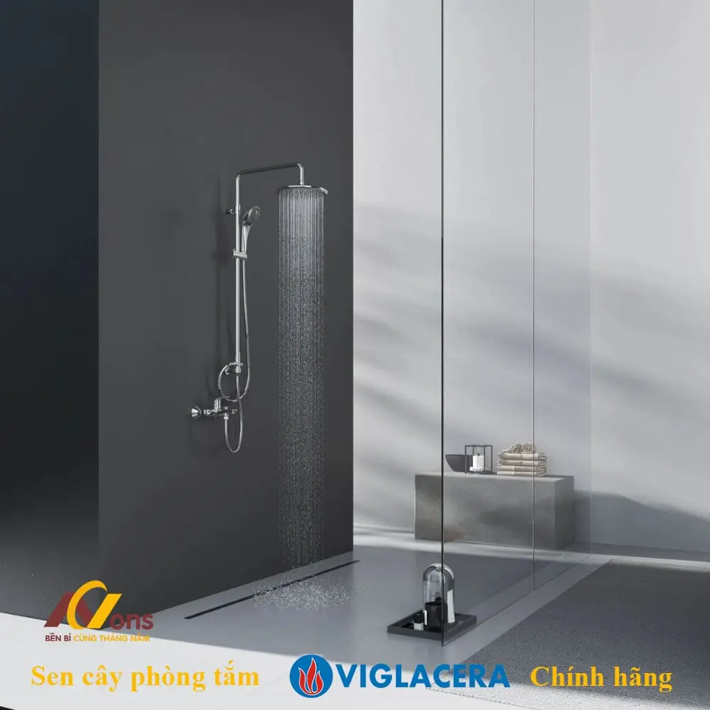 Vòi Sen cây Viglacera VG532.1 Nóng Lạnh | Sen Tắm Viglacera chính hãng Vòi sen cây Viglacera VG532.1 nóng lạnh