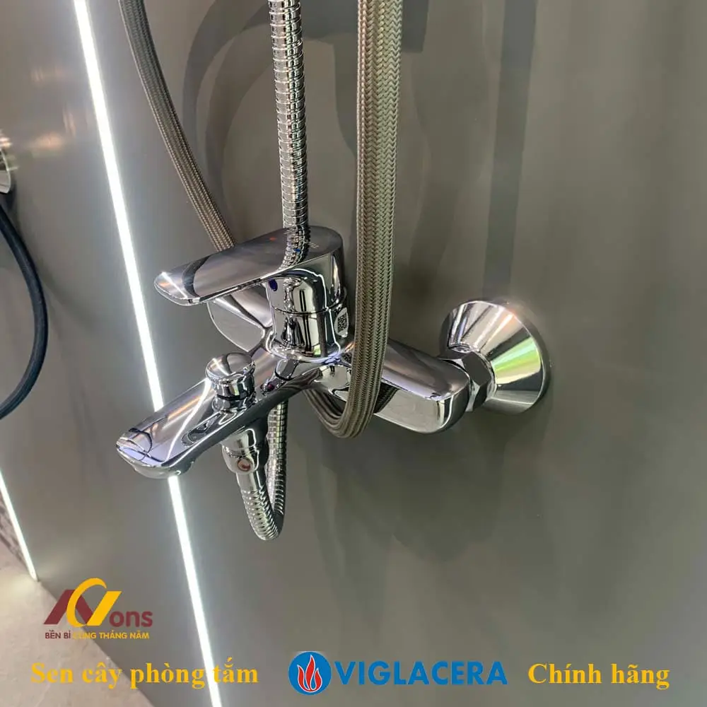 Vòi Sen cây Viglacera VG532.1 Nóng Lạnh | Sen Tắm Viglacera chính hãng Vòi sen cây Viglacera VG532.1 nóng lạnh