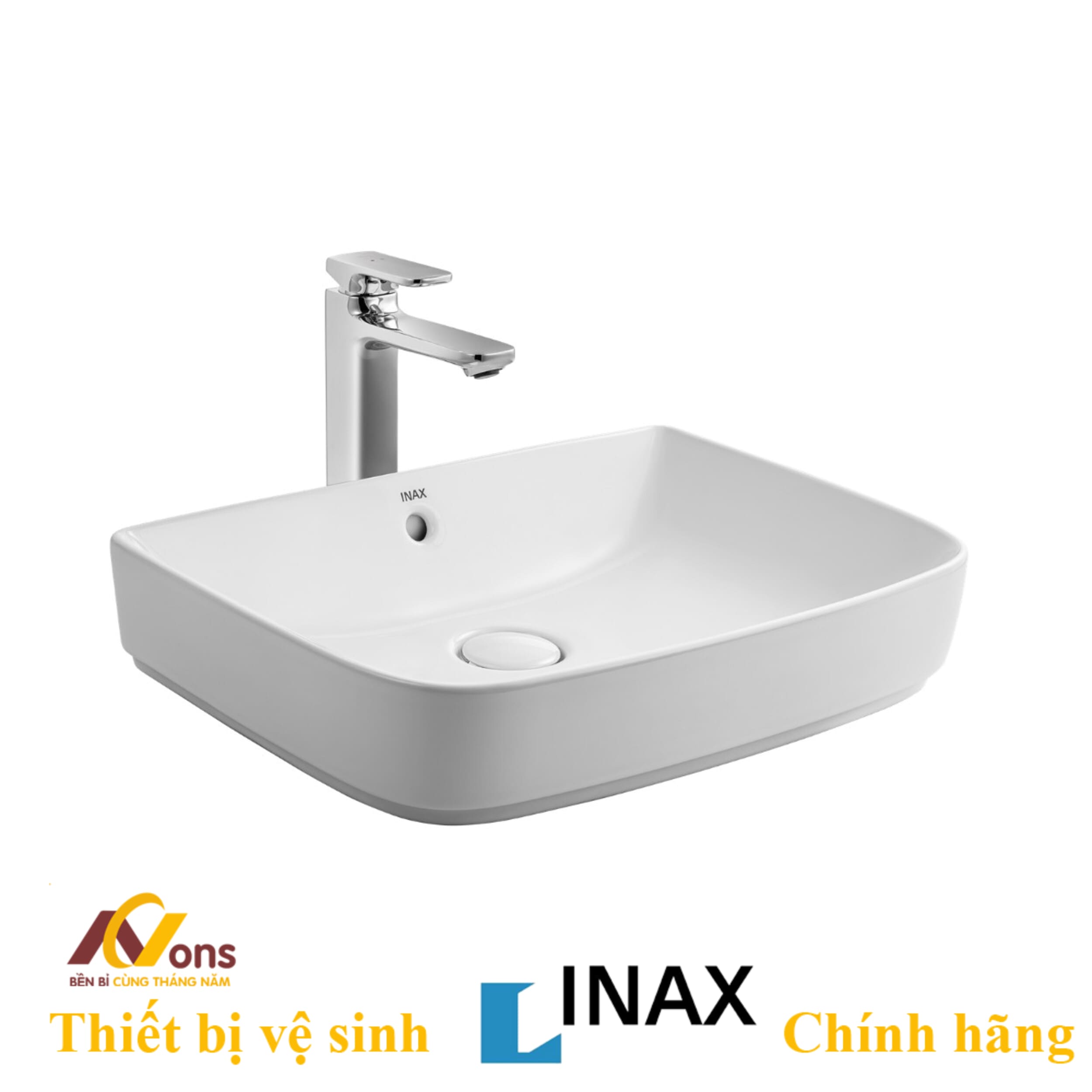 Chậu Lavabo Inax AL-638V (AL638V) Đặt Bàn | Lavabo INAX Chính Hãng