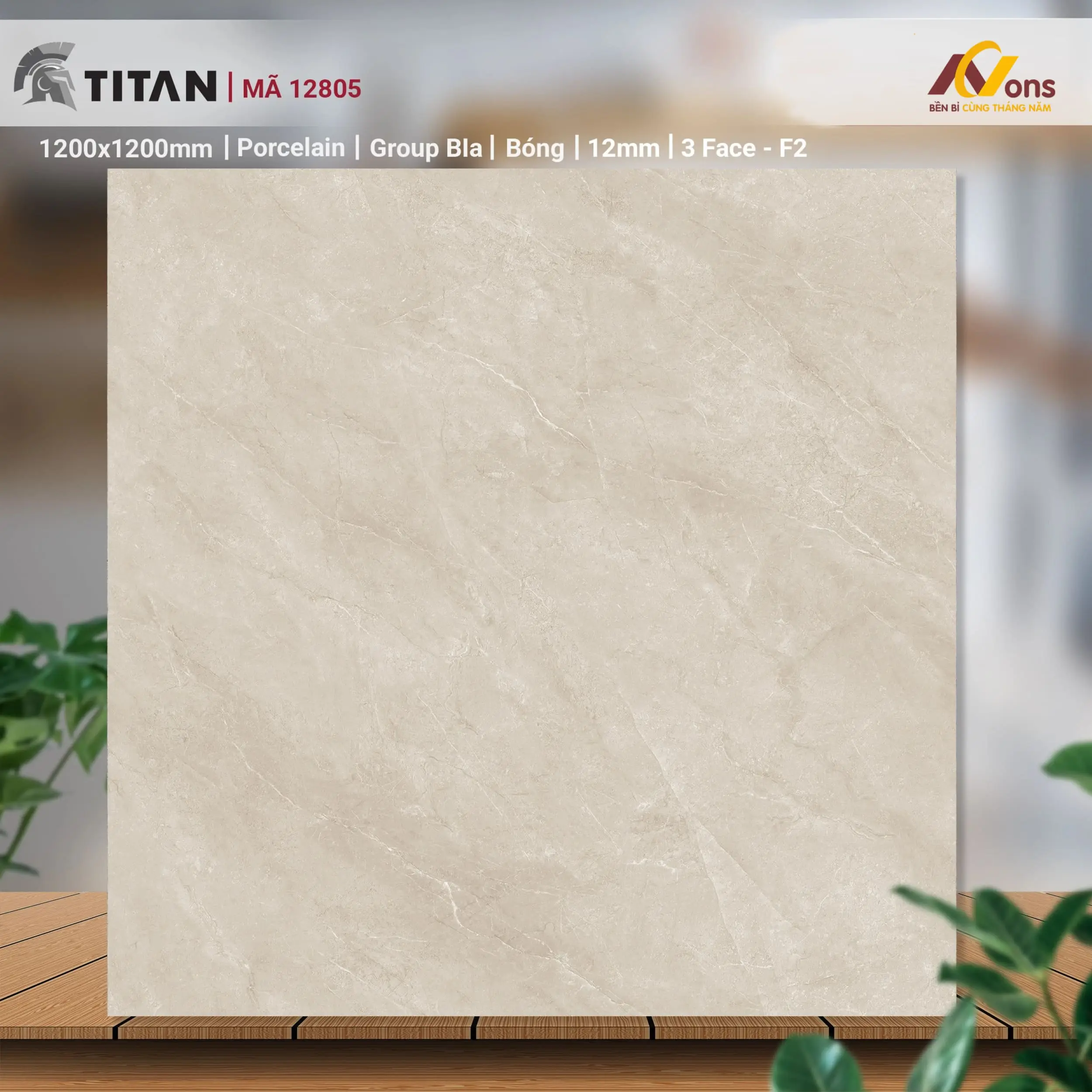 Gạch Ốp Lát 120x120 Catalan 12805 | Giá gạch Catalan 2026 Gạch Ốp Lát 120x120 Catalan 12805 | Giá gạch Catalan 2026